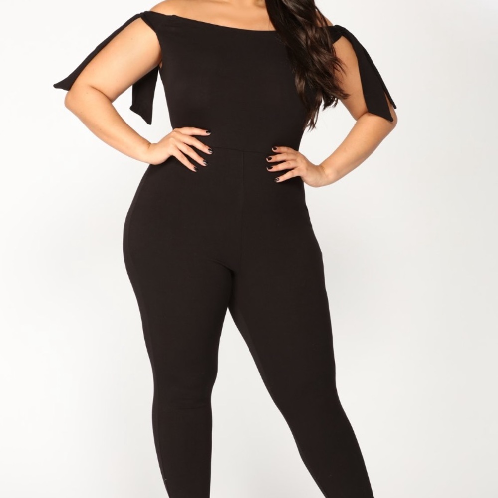 Fashionova Black Tie Jumpsuit